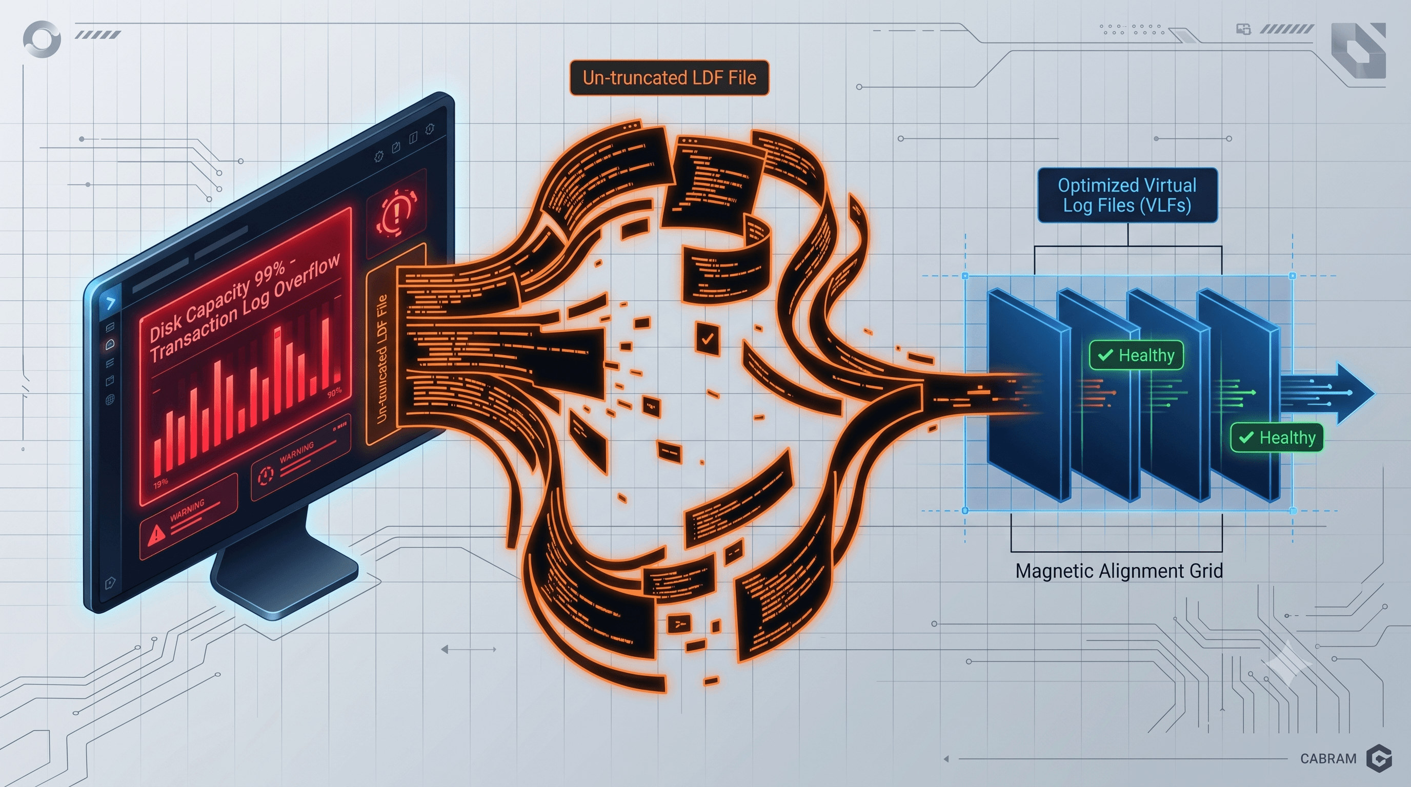 Optimizing Transaction Log Architecture: Mitigating Runaway LDF Files and VLF Fragmentation