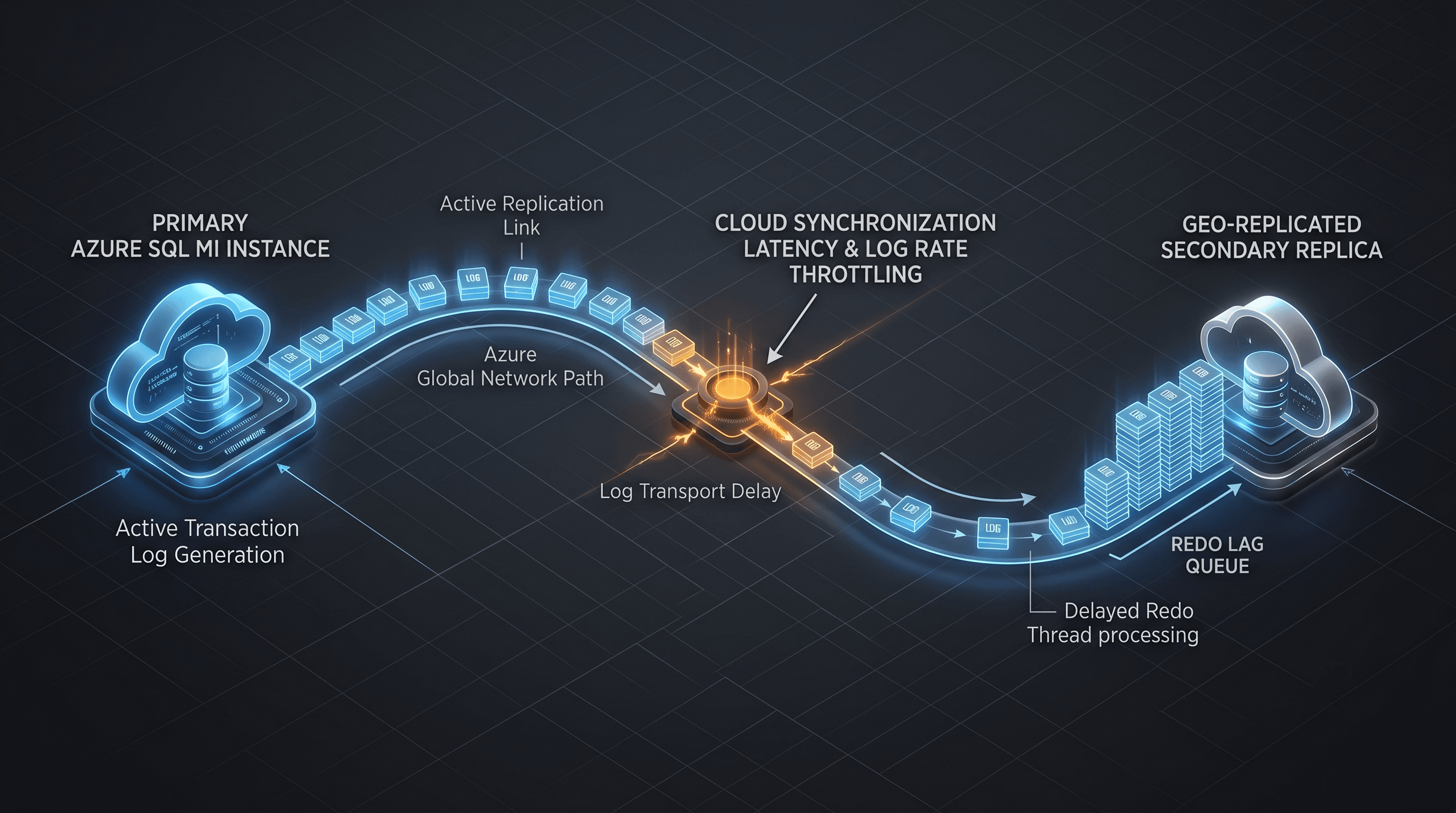 Azure SQL MI Architecture: Triaging Cloud Synchronization and Redo Lag